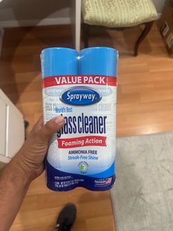 Safe way glass cleaner case of 6 cans