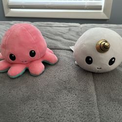 Discontinued Narwhal Plushie & Octopus Plushie