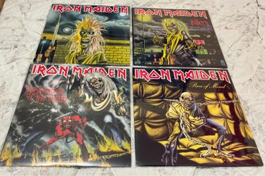 4 Iron Maiden Vinyl Albums