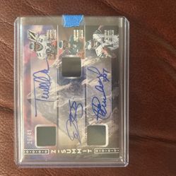 2024 Panini Zenith Mcnabb Owens Carmichael Z Summit Triple Auto /49