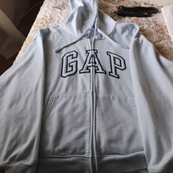 Zip - up sweat shirt  women GAP Size "L"
