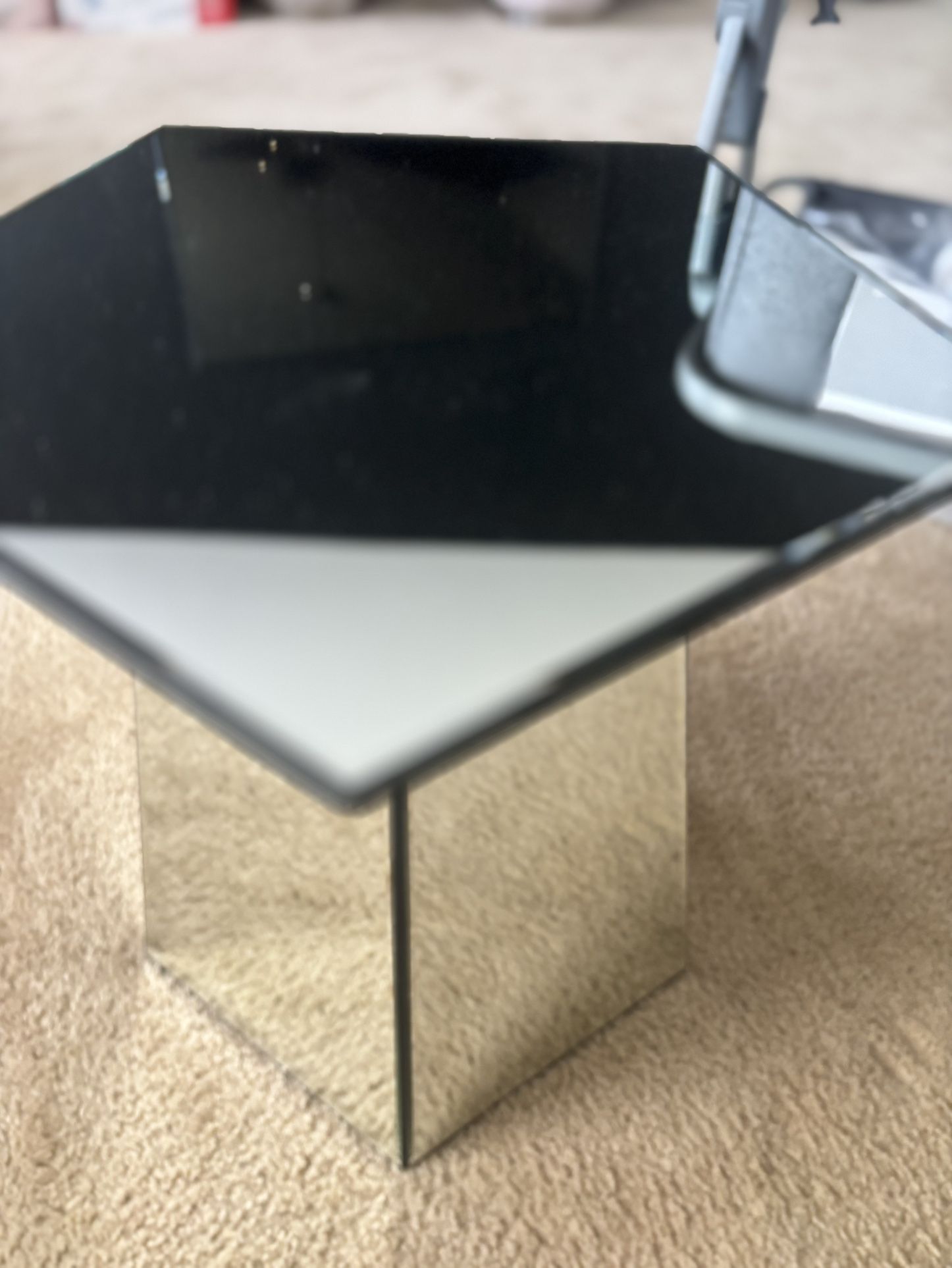 Pair Of Mirrored End Tables