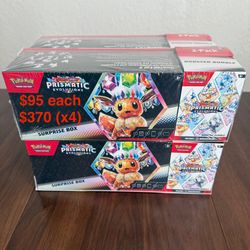 Pokémon Prismatic Evolutions Surprise Box + Booster Bundle