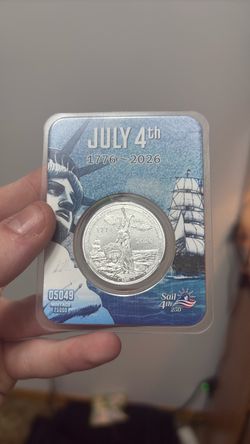 July 4th 1776–2026 Commemorative Coin Card