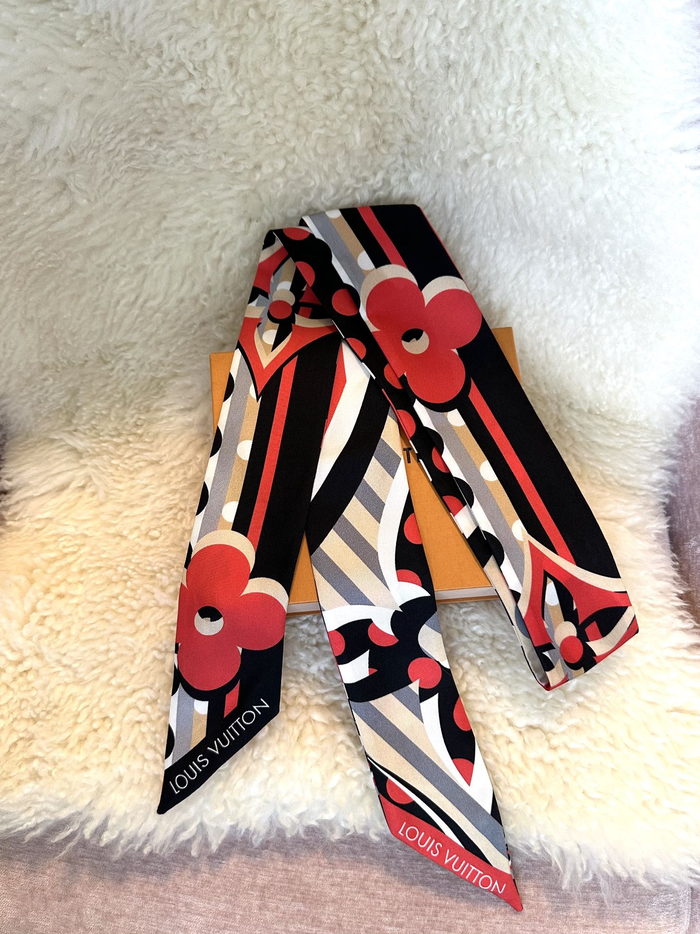 Louis Vuitton Bandeau Bb Pop Monogram Silk Scarf M70852 Multicolor Vintage