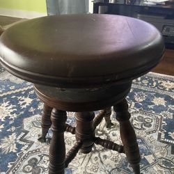 Antique Piano Stool 