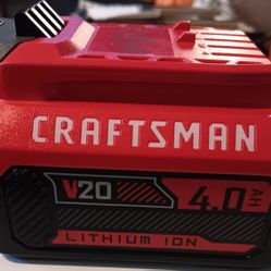 CRAFTSMAN ION 20VOLT 4.0 BATTERY 