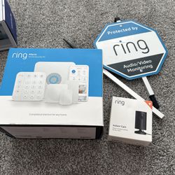 ring Home Security Kit, Sign & Indoor Cam