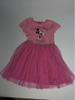 Like New! Disney Minnie Mouse Pink Tutu Dress - Size 6X / 7 (S)