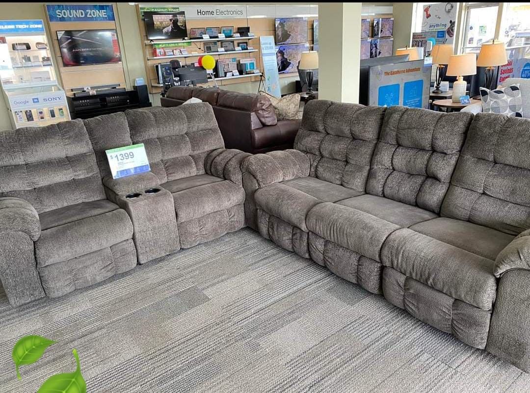 Ecieona Slate Reclinings Sofas and Loveseats Finance and Delivery Available