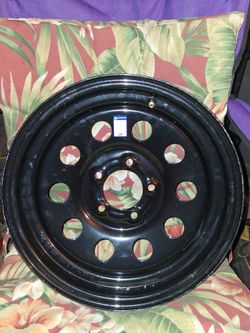 Set of 4 16" Black Steel Wheel Rim