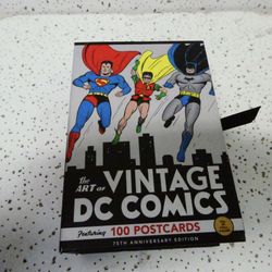 The Art Of Vintage Dc Comics 100 Postcards Comic Book Art Set