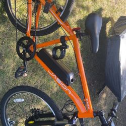 Jasion E-Bike Bright Orange Color 26 inch Tire 23MHP 
