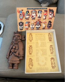 KACHINAS HOPI 2+6” size Hand WoodTone PostCards
