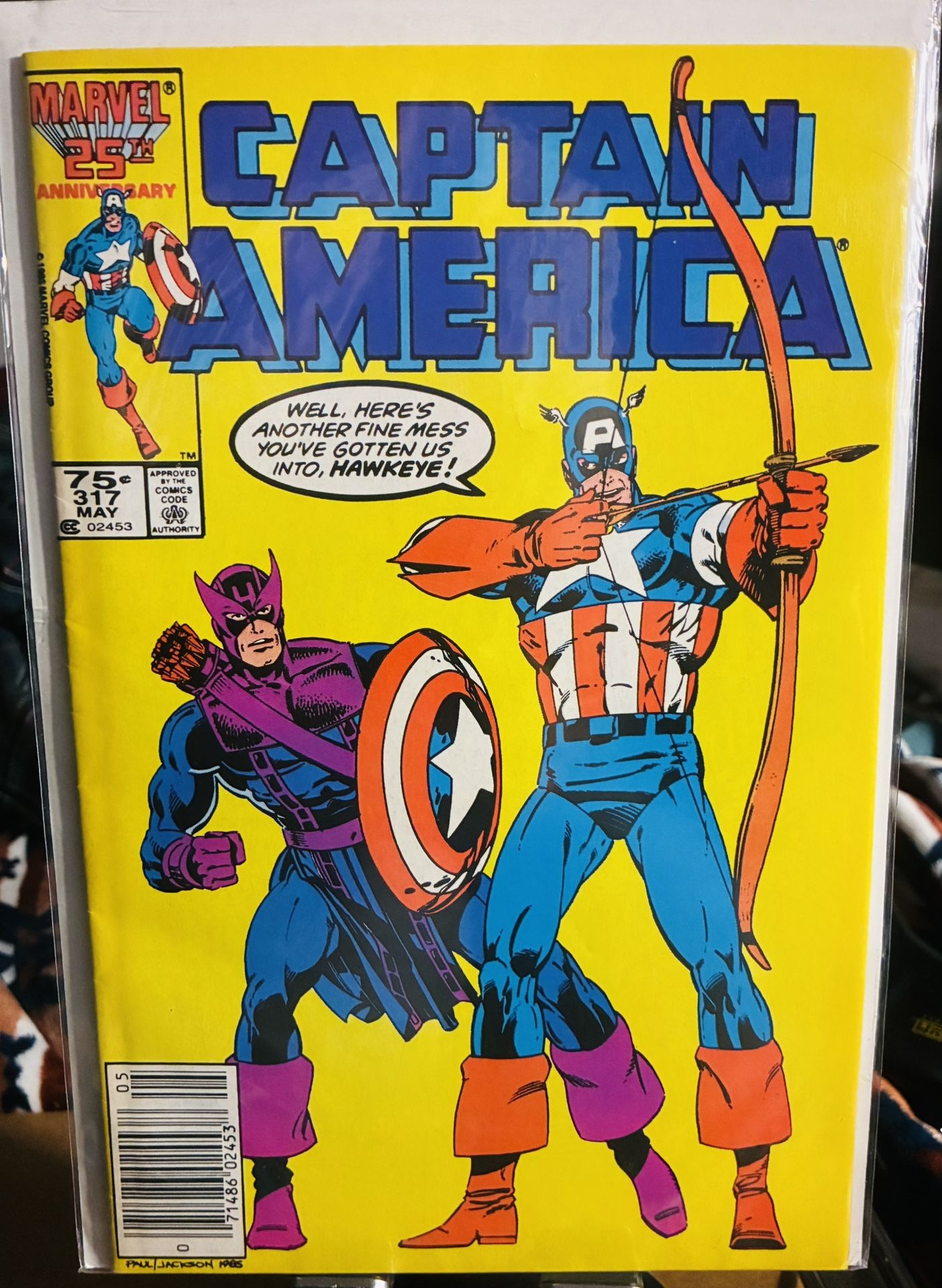 Marvel Comics #317B Captain America, Vol. 1 Death-Throws 1st team app. Death-Throws🔑