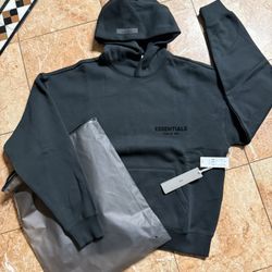 Essential Hoodie Black Limo 