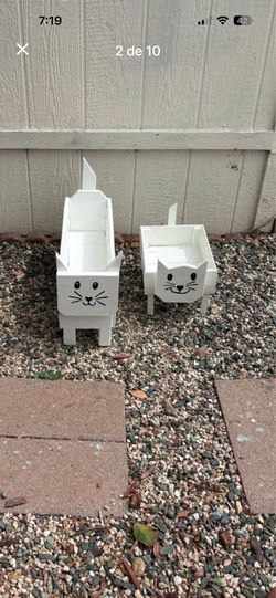 Two small planter boxes