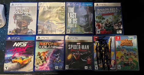 Ps5 / PS4 / Nintendo Switch Games For Sale 