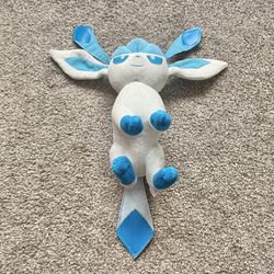 Glaceon Pokémon Takara Tomy Plush Stuffed Toy Doll Japan