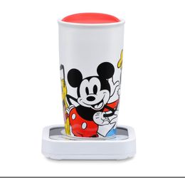 Mickey & Friends Glass Top Mug Warmer With 16 Ounce Mug