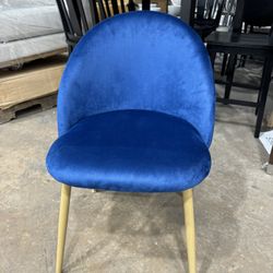 Mainstays Modern Accent Chair, Navy Blue