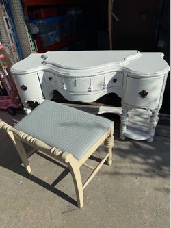 Vanity and bench