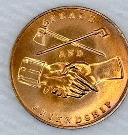 1898 Bronze George Washington commerative medal bronze