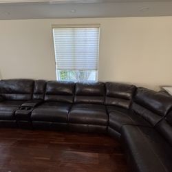 Large Leather Sectional Couch