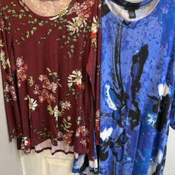 2 Cotton Women Tunic Tops