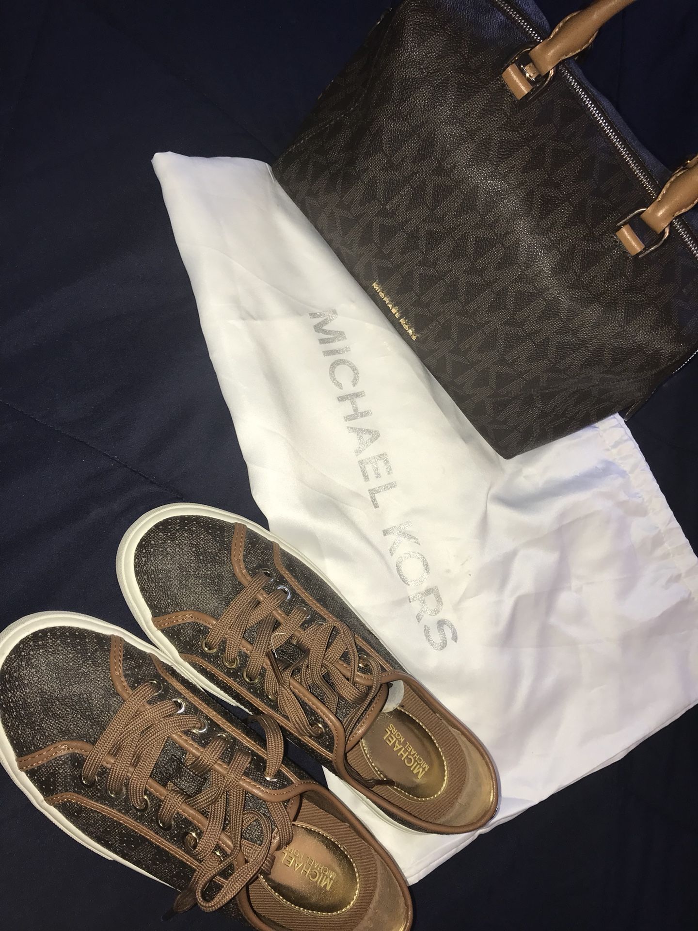 MK purse and belt