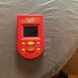 Red Uno Handheld Game