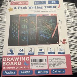 4 Pack LCD Writing Tablets for Kids, 8.5 Inch, Toddler Toys Colorful Doodle Board Birthday Gifts for Ages 3-8 Boys Girls Drawing Tablet for Learning a