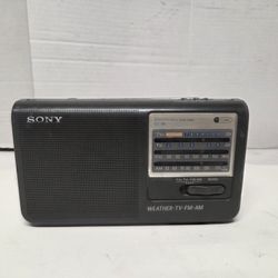 Sony ICF-36 Portable AM/FM/Weather/TV Radio Vintage 