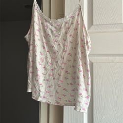 Cute Lace Top Pj Shirt 