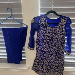 Girl Fancy 2 Piece Chafoon Sleeves Dress