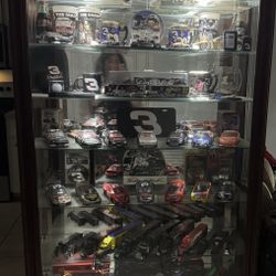 Curio Cabinet With 7 Glass Shelves And A Bottom Shelf 