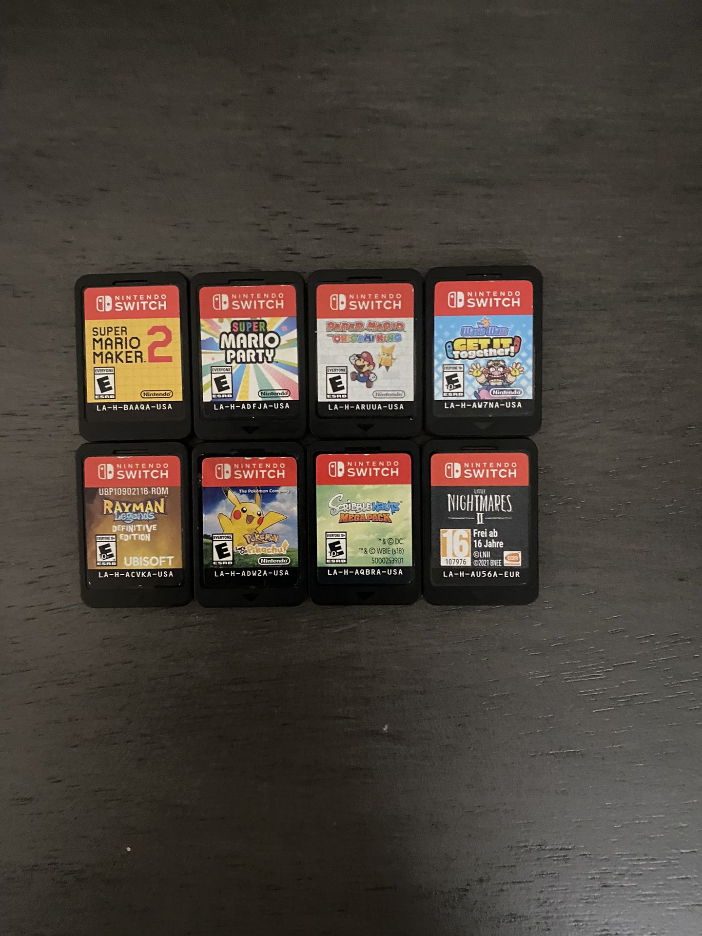 8 Nintendo Switch Games – Mario, Pokémon, WarioWare & More (All Loose, Fully Working) PRICE IN DESCRIPTION
