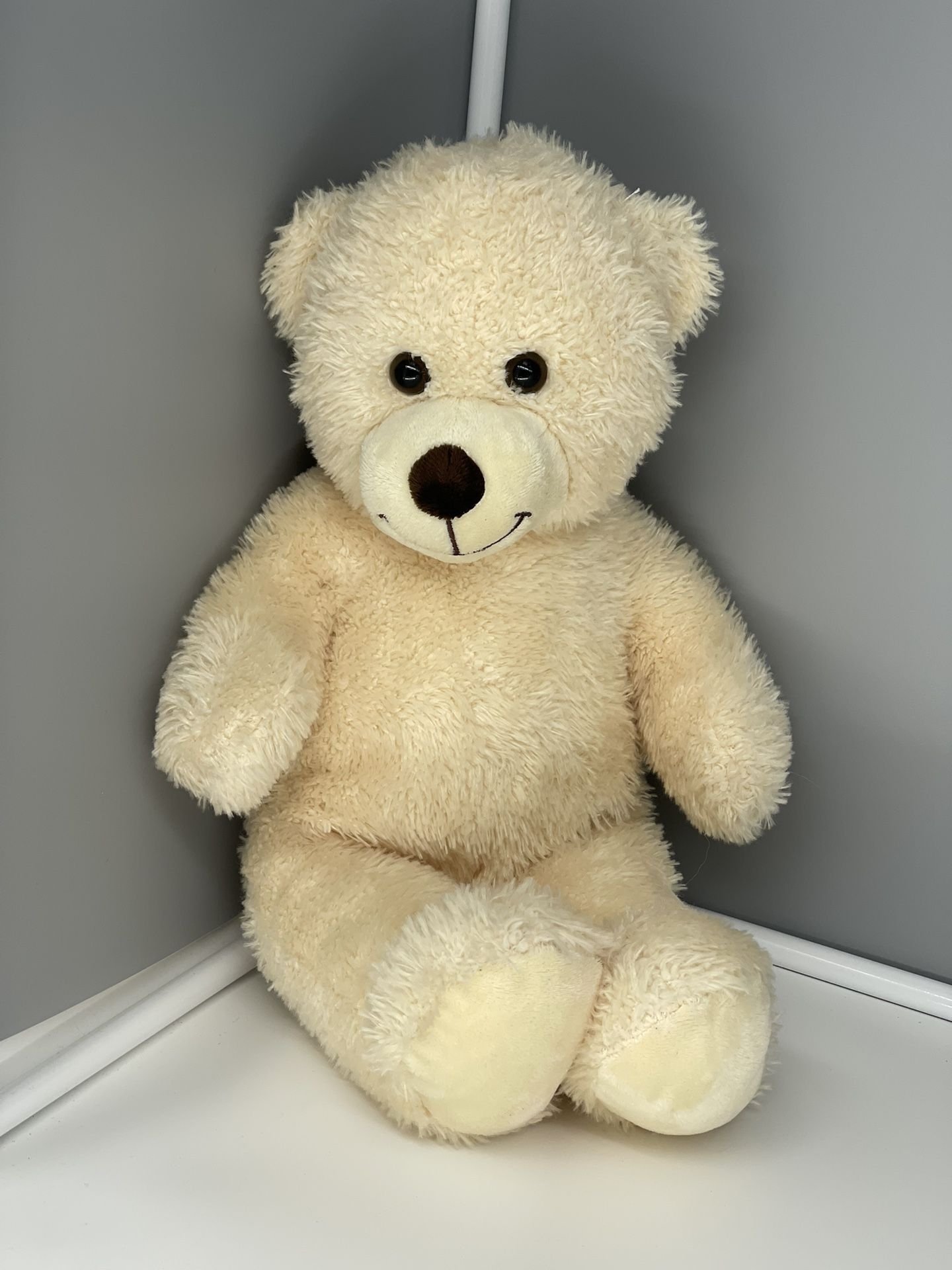 2010 Build-A-Bear BAB Lil' COCONUT CUB Cream 16" Teddy Bear Plush Stuffed Animal BAB