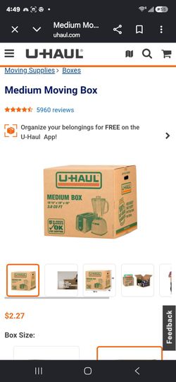 Medium and Large boxes $1 per compare to store boxes