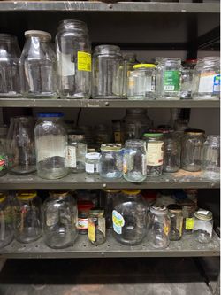Various size jars