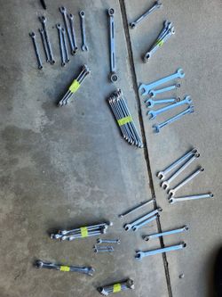 SNAP ON and MAC wrenches.