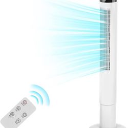 Antarctic Star Tower Fan Portable Electric Oscillating Fan Quiet Cooling Remote Control