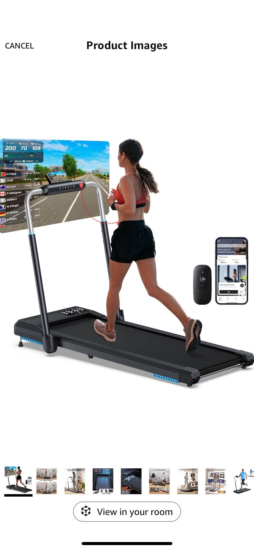 WELLFIT Treadmill for Home, 2 Level Incline Heavyduty Treadmill with Pulse Sensor, 4.0 HP, 1.0-10.0 MPH, 450/360 lbs Capacity, Large Running Area Trea