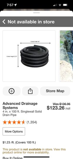 ADS single wall high density polyethylene Tube