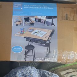 Arts &Crafts Creative Table. Stool Included