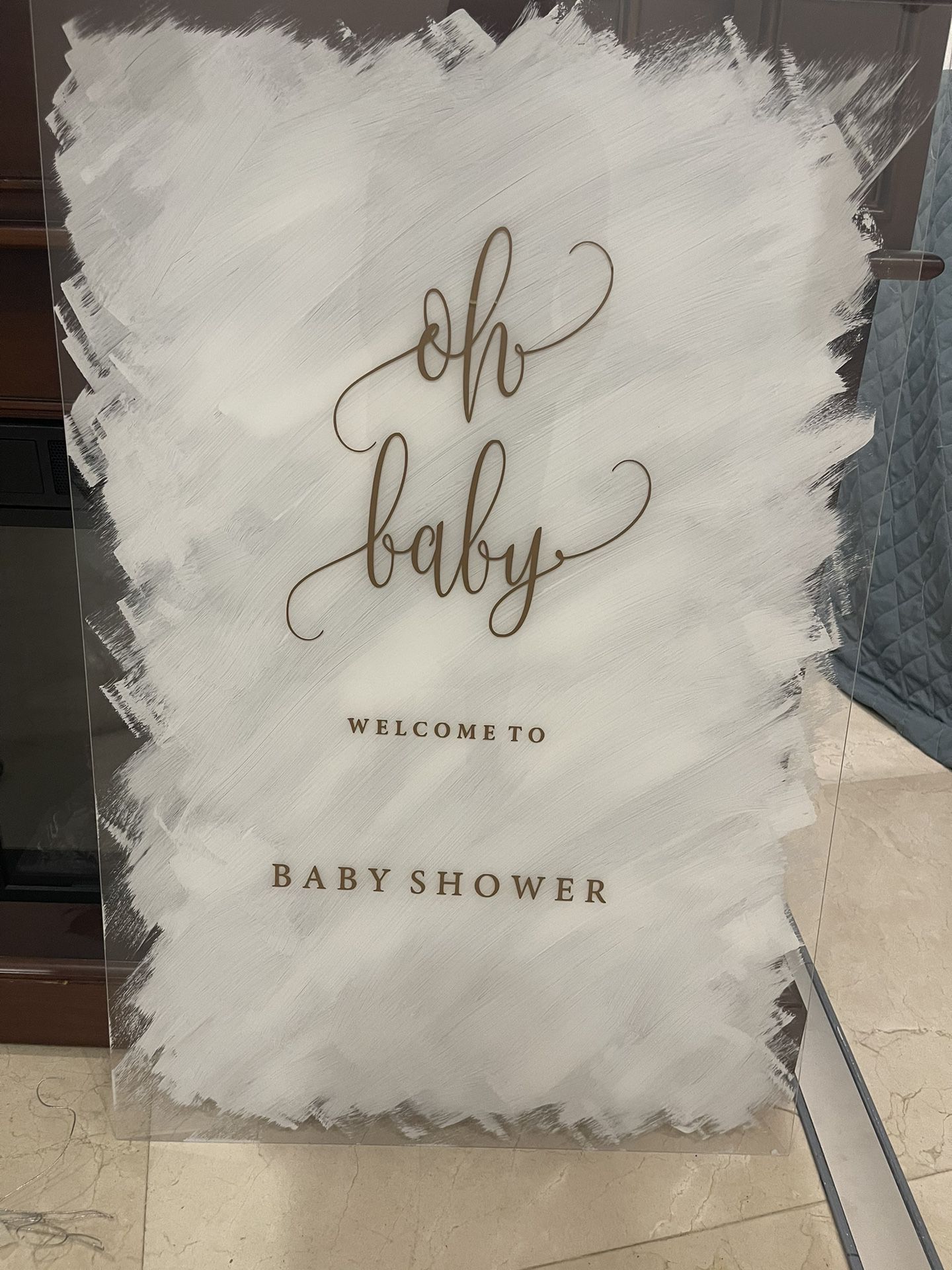Baby shower Sign