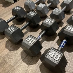 Dumbbells For Those With Strong Will [Hex Cast Iron] 300 lbs