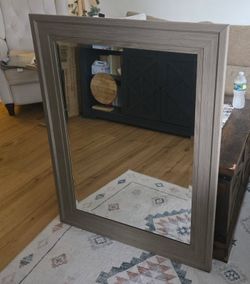 Wooden Frame Mirrors ( set Of Three)