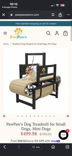 PawPaw's Dog Treadmill for Small Dogs