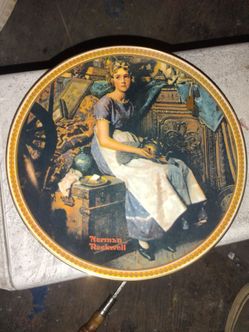 The Professor Norman Rockwell Plate